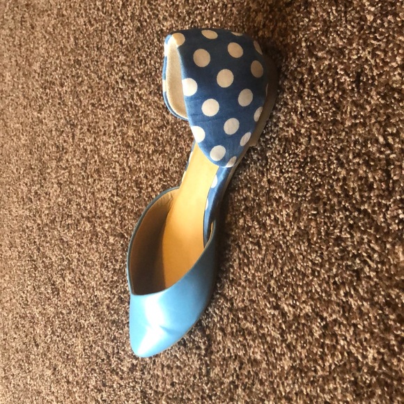 Francesca’s blue polka dot flats Size 7 - Picture 4 of 6